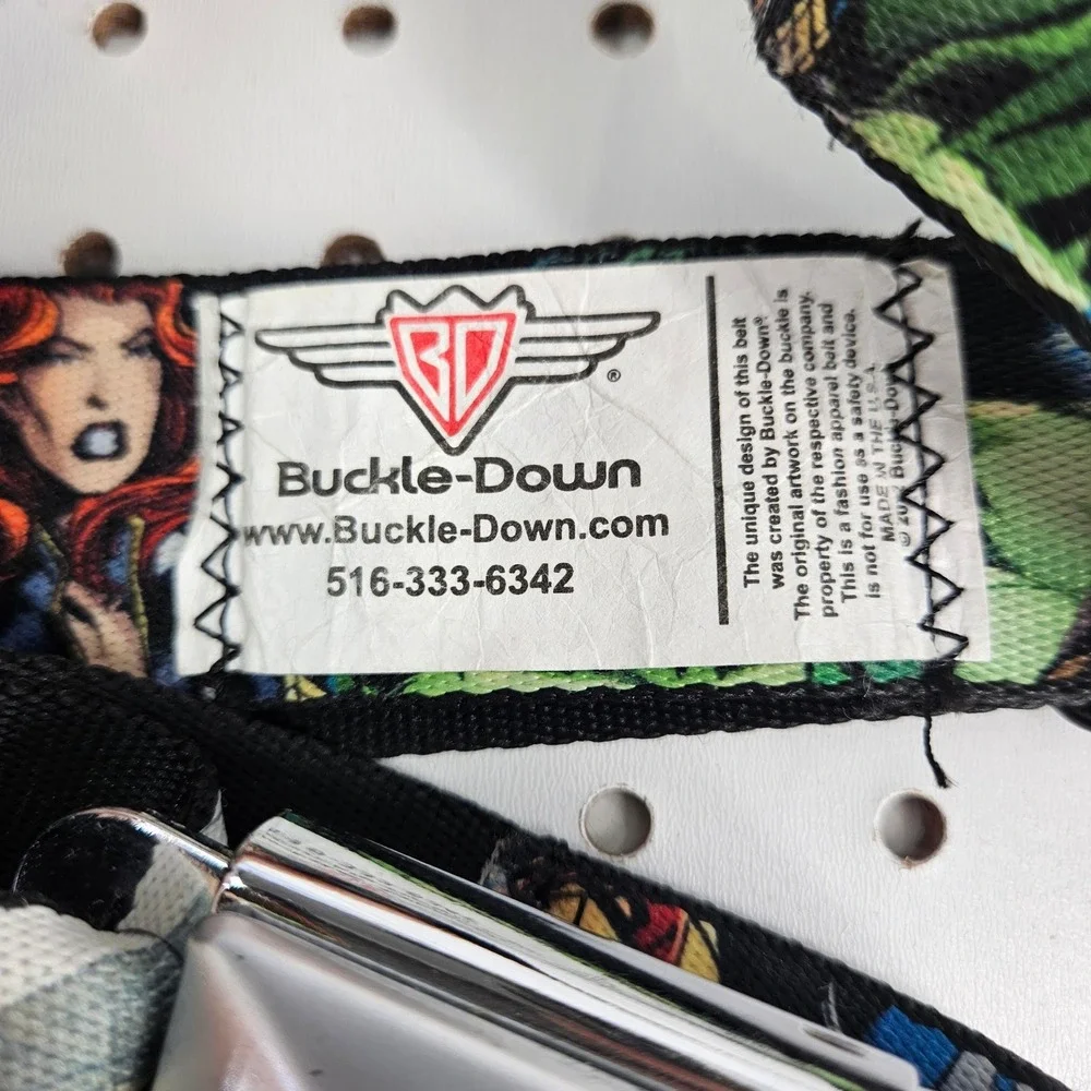 Buckle-Down Marvel Comics Avengers Seatbelt Belt Multi-Color Adjustable Unisex
